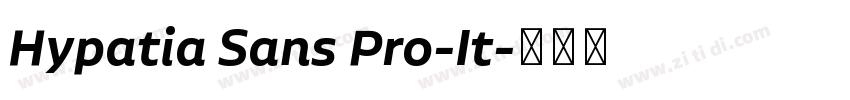 Hypatia Sans Pro-It字体转换